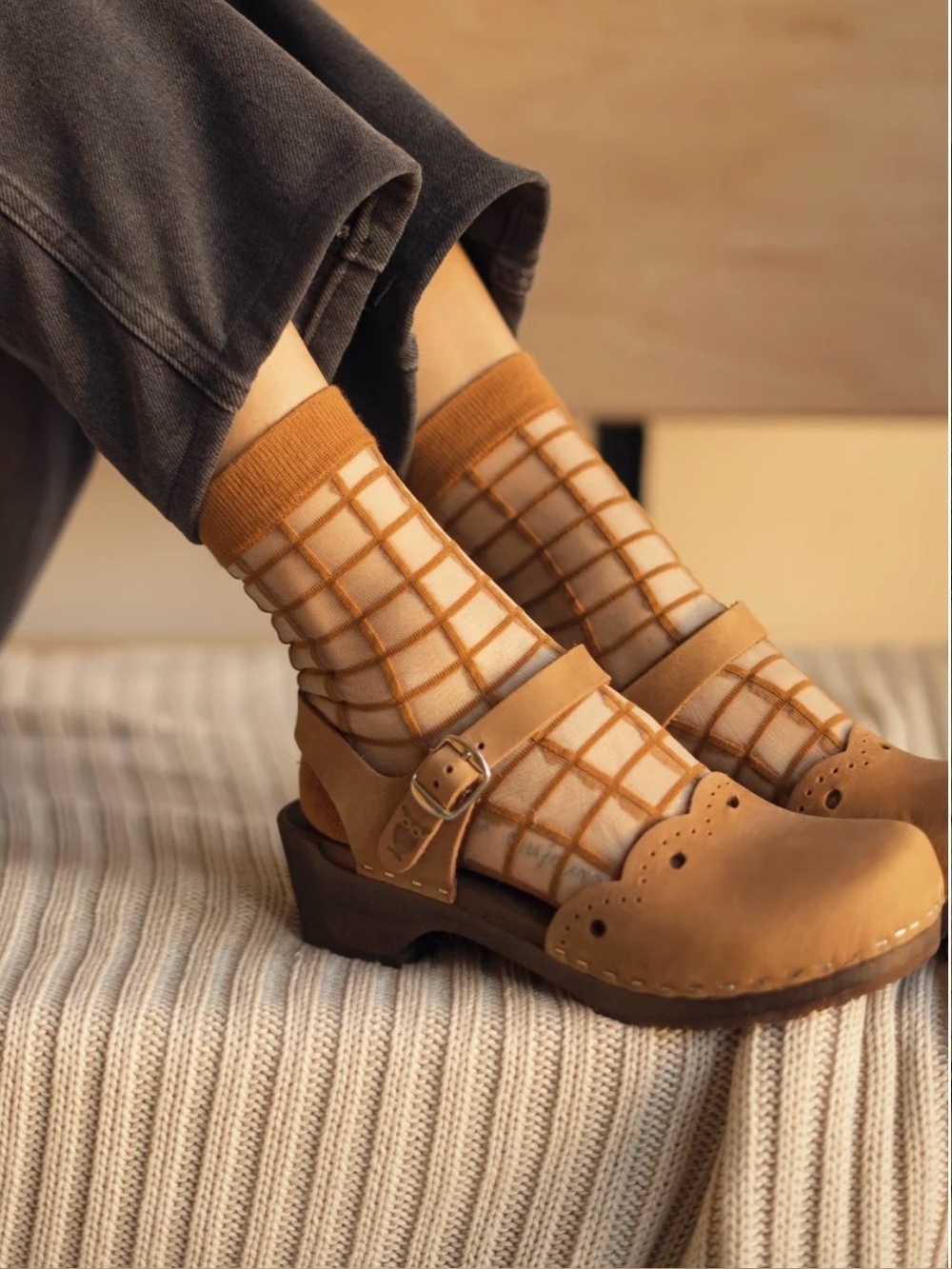 Sandgrens Milan Clog Sandals, Tan, EU Size 40